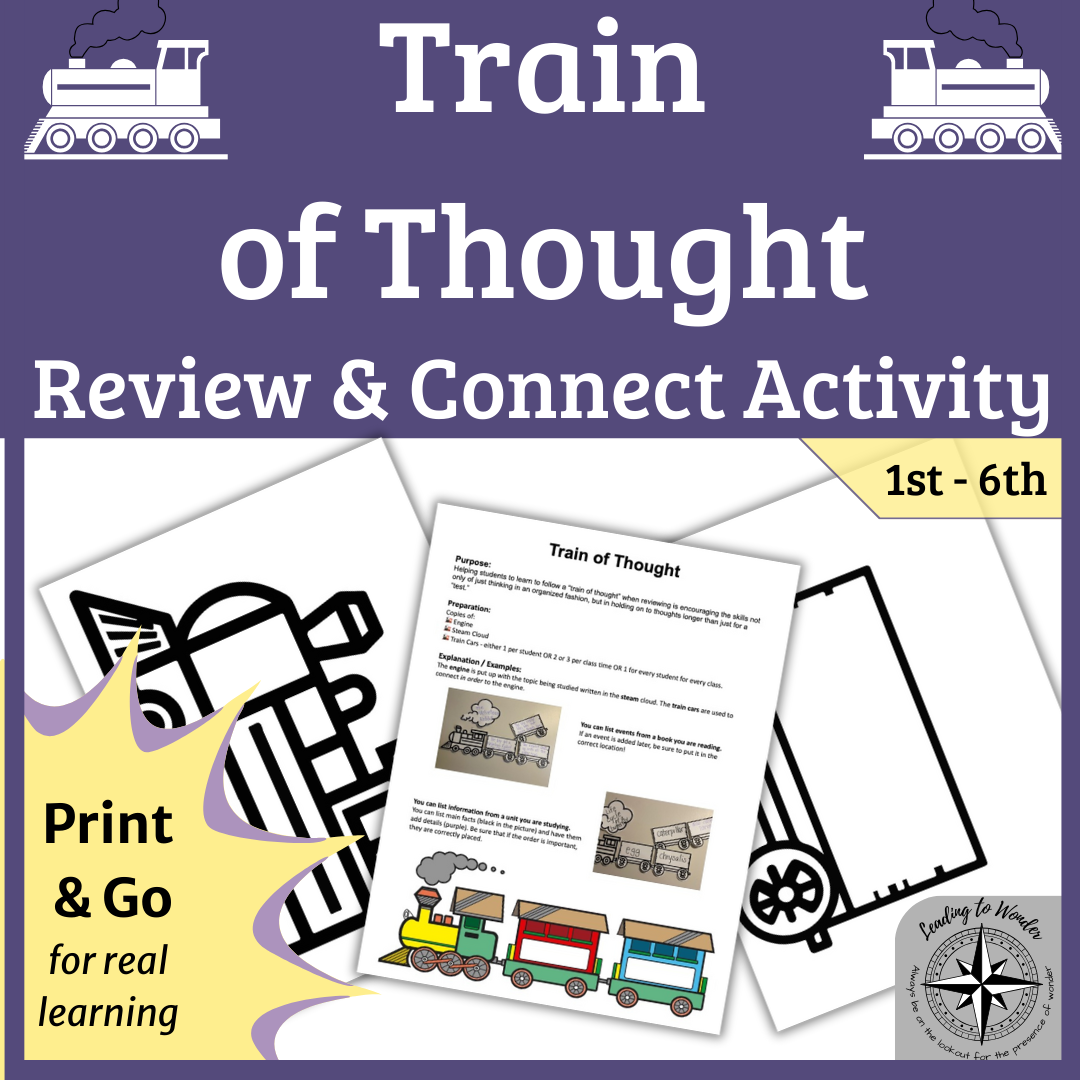 Train of Thought: Connecting Ideas & Reviewing Any Subject (Grades 2–6)