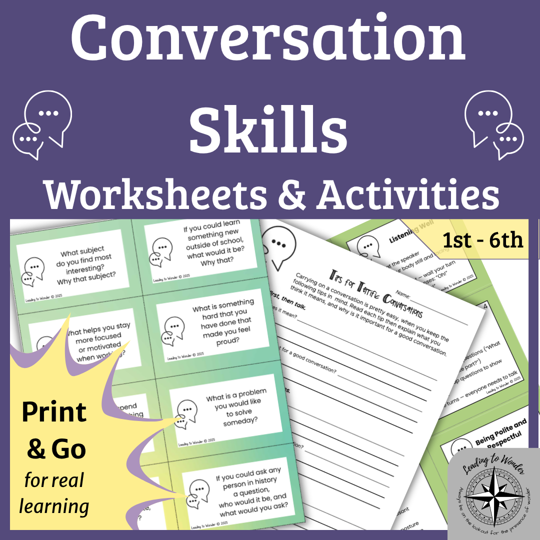 Building Better Conversations: A Complete Conversation Skills Packet (Grades 1–8)