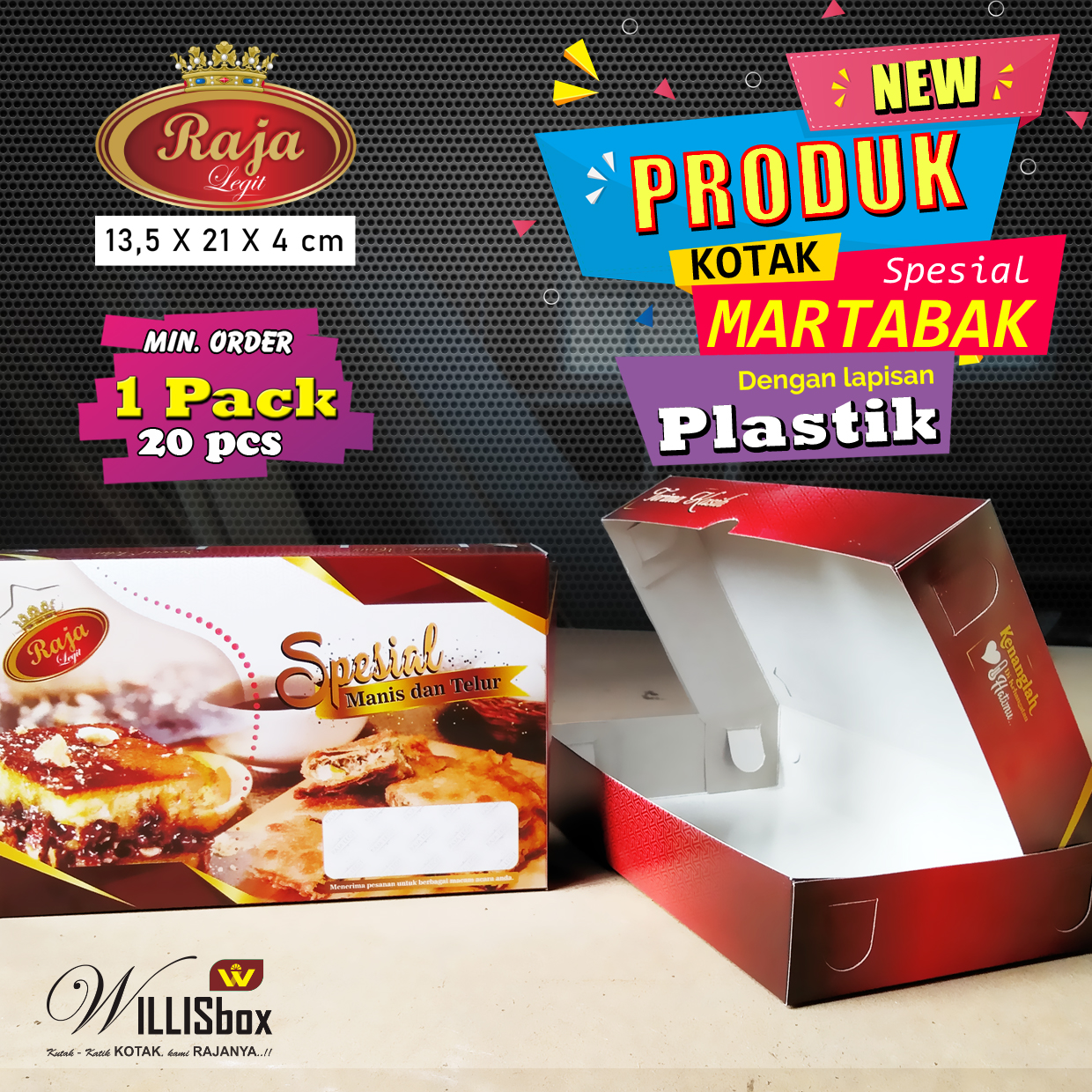 Kotak Martabak 13x21x4 SMART+ 