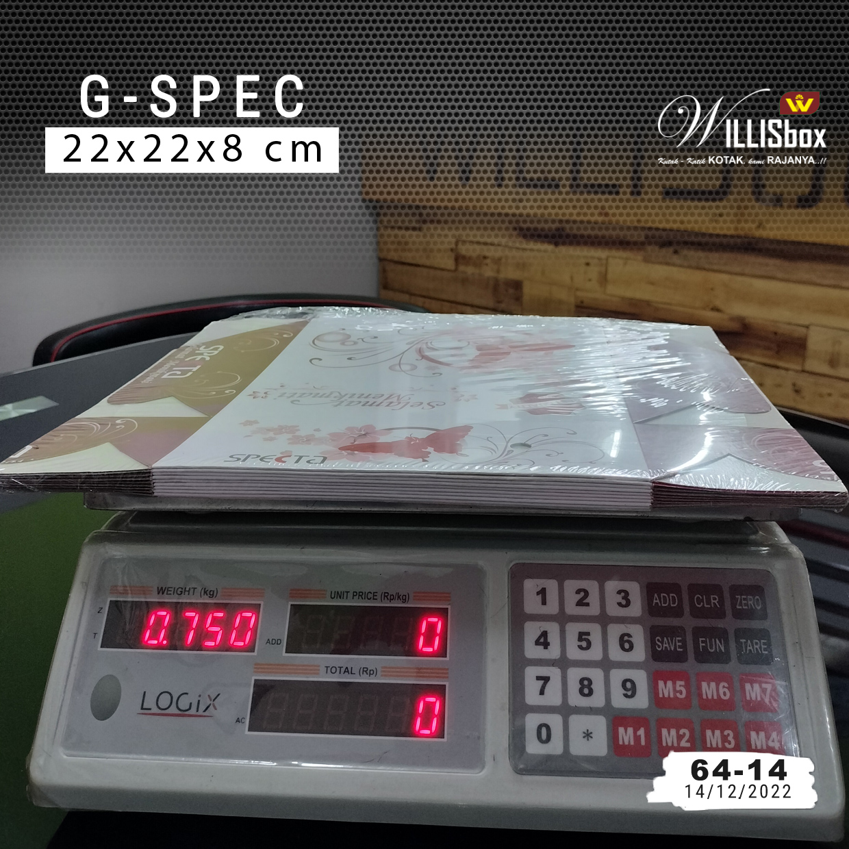Box Nasi Kotak 22x22x8 SPECTA