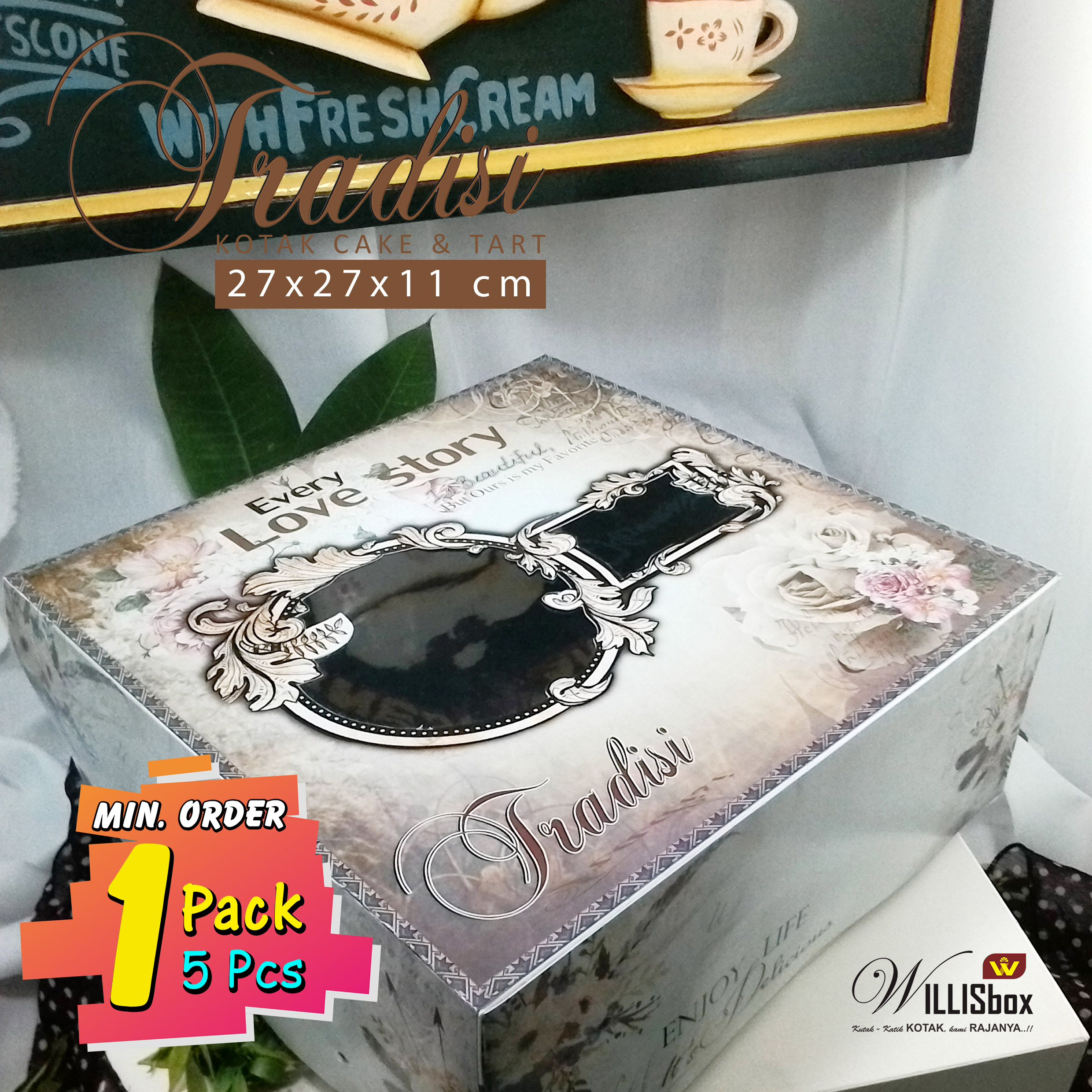 Box Kue 27x27x11 TRADISI