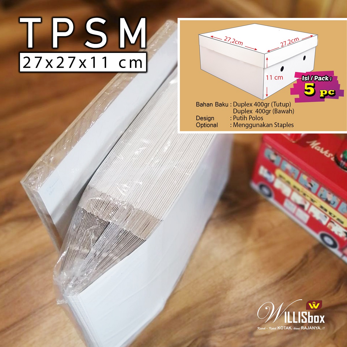 Box Kue 27x27x11 TPSM