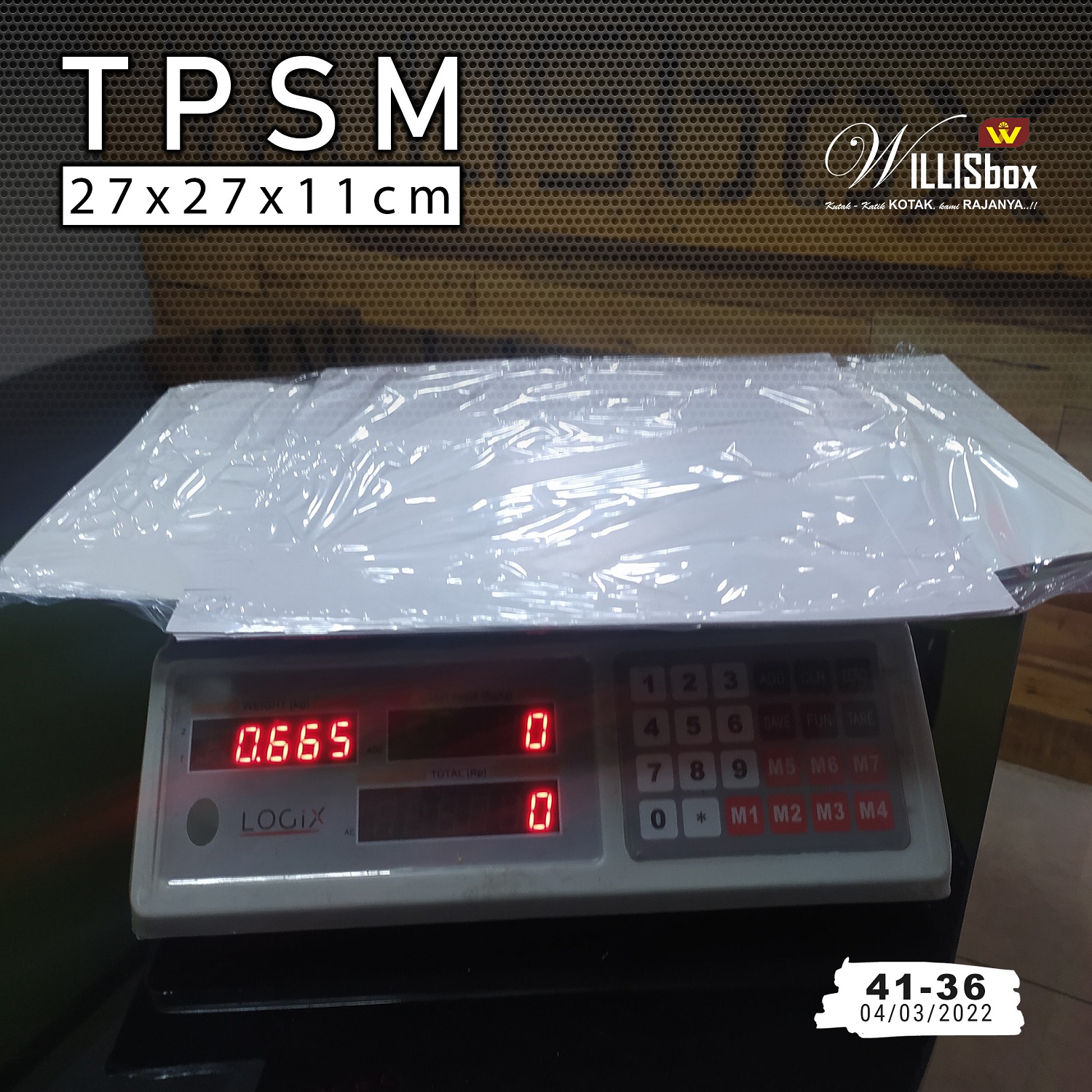 Box Kue 27x27x11 TPSM