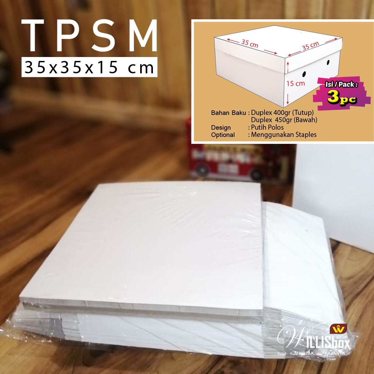 Box Kue 35x35x15 TPSM XTRA