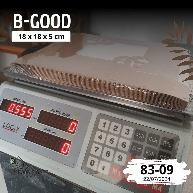 Kotak Kue 18x18x5 B-good Lmt Jendela 
