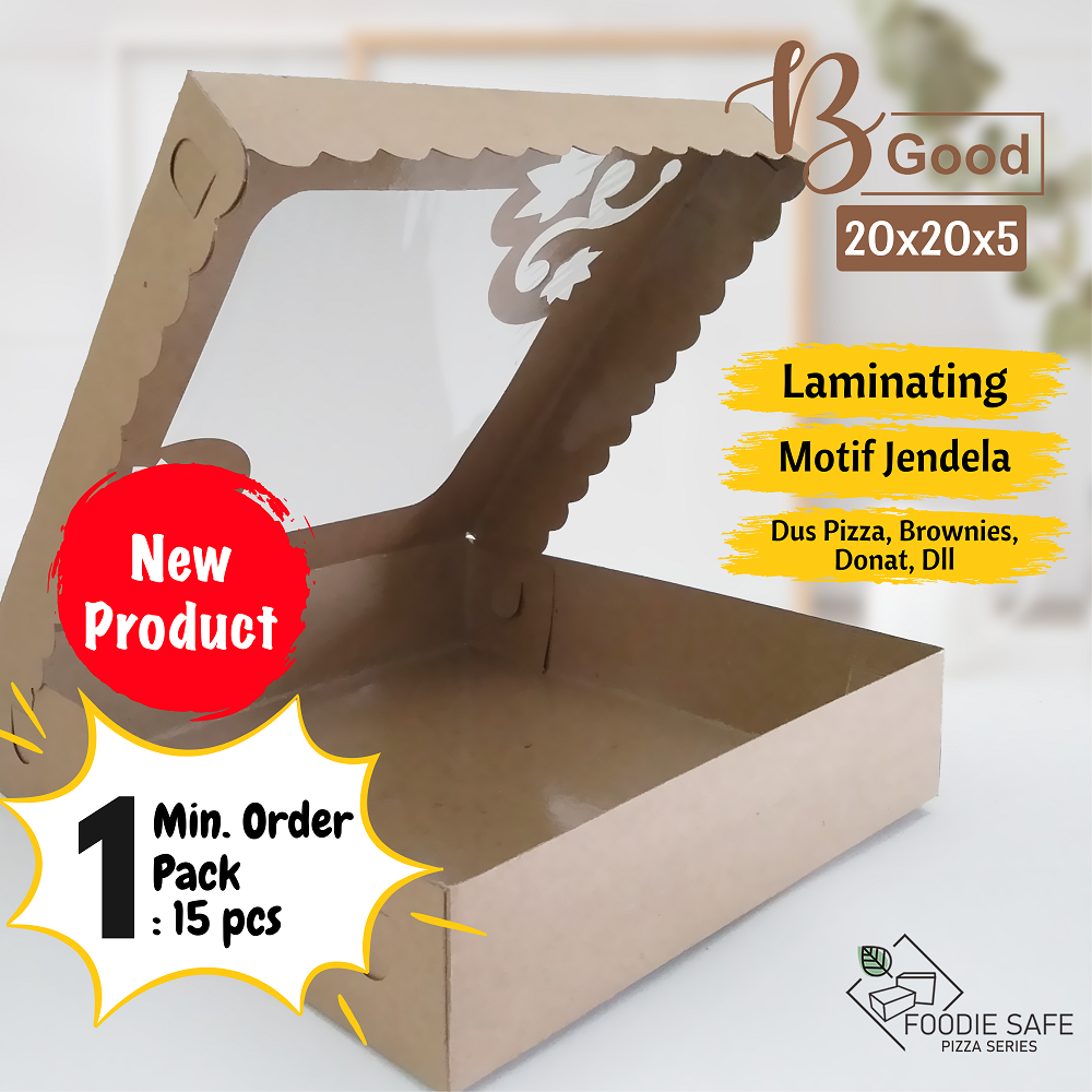 Kotak Kue 20x20x5 B-good Lmt Jendela 