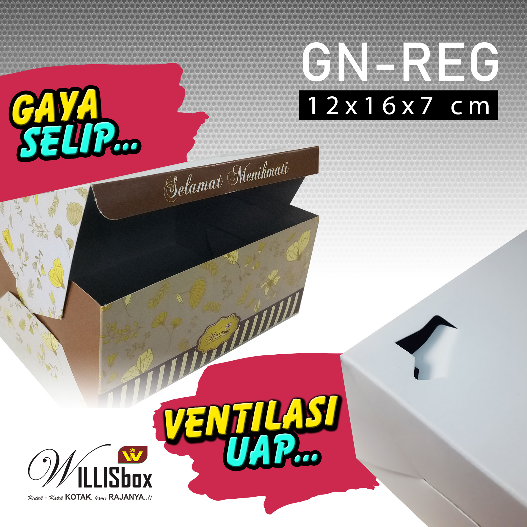 Snack Box 12x16x7 GN-REG (Polos)
