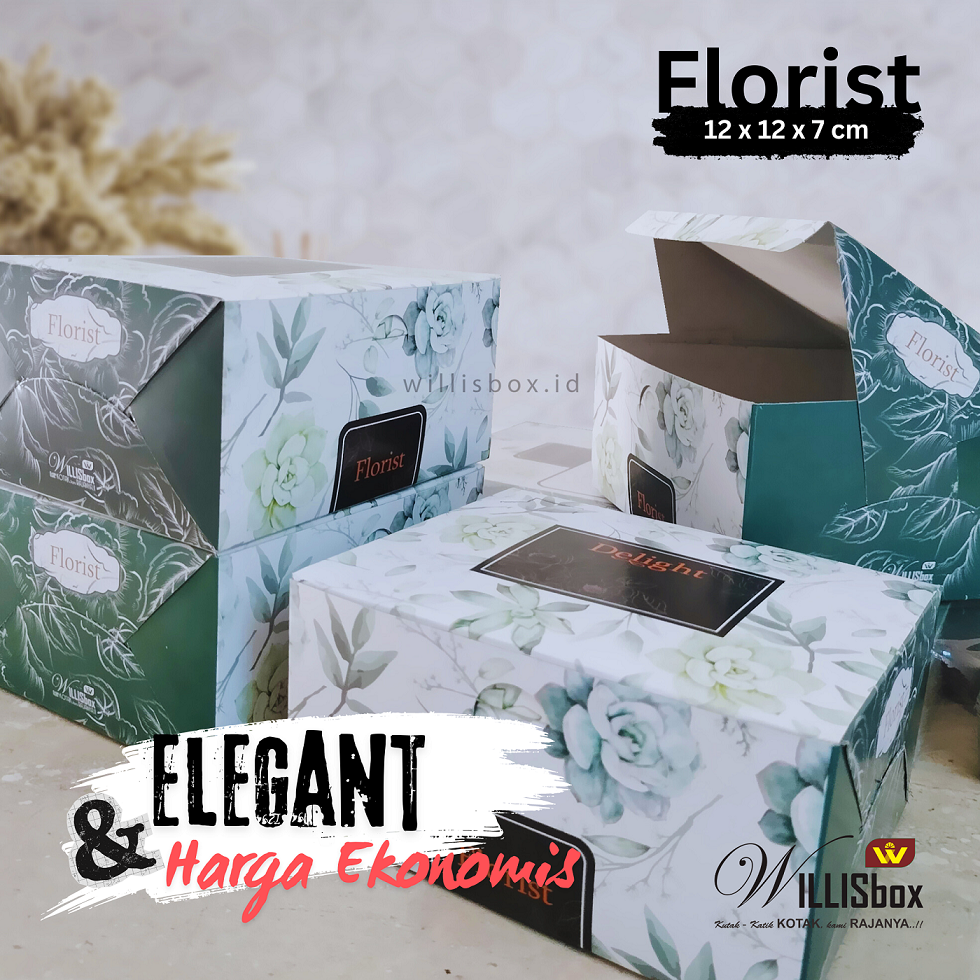 Snack Box 12x12x7 FLORIST (Motif)