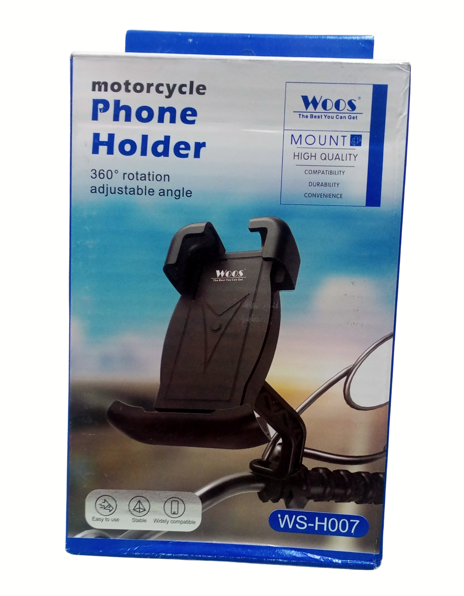 Motorcycle Phone Holder 360° rotation adjustable angle