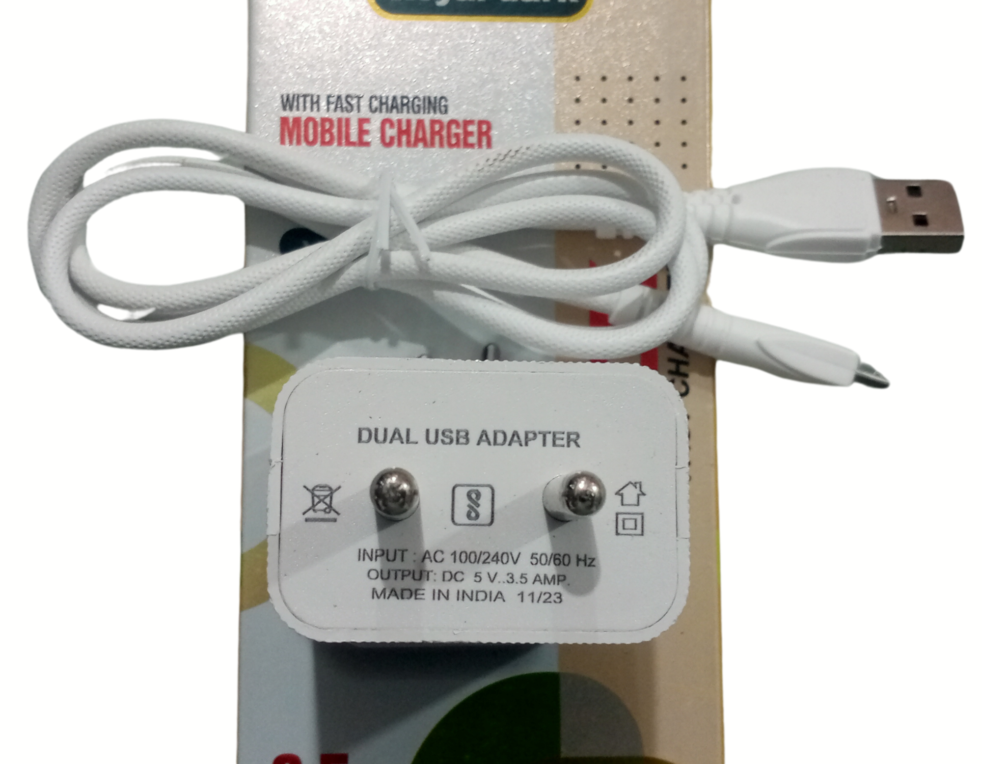 Wall charger USB Port, Quick Charge 3.0, BoostedSpeed Mobile Charger Adapter Fast Charging, Compatible with Android Mobile, Headphones, TWS, Game Console, Power Banks