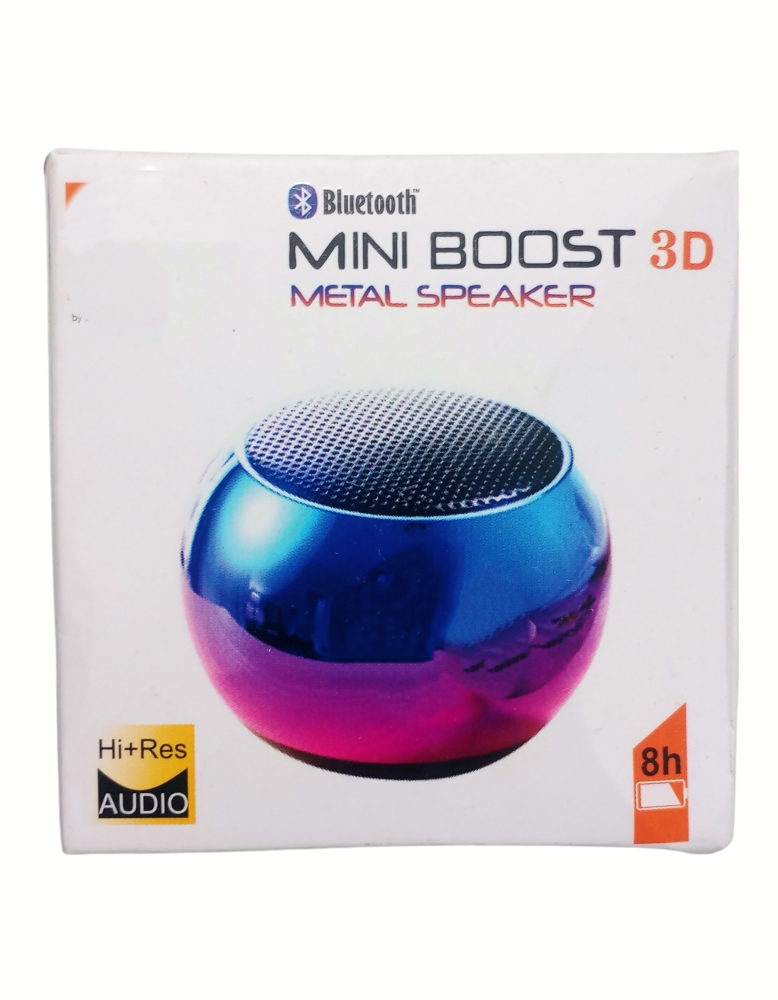  JBL Mini Boost 4 Colorful Wireless Bluetooth Speakers Mini Electroplating Round Steel Speaker (Blue)