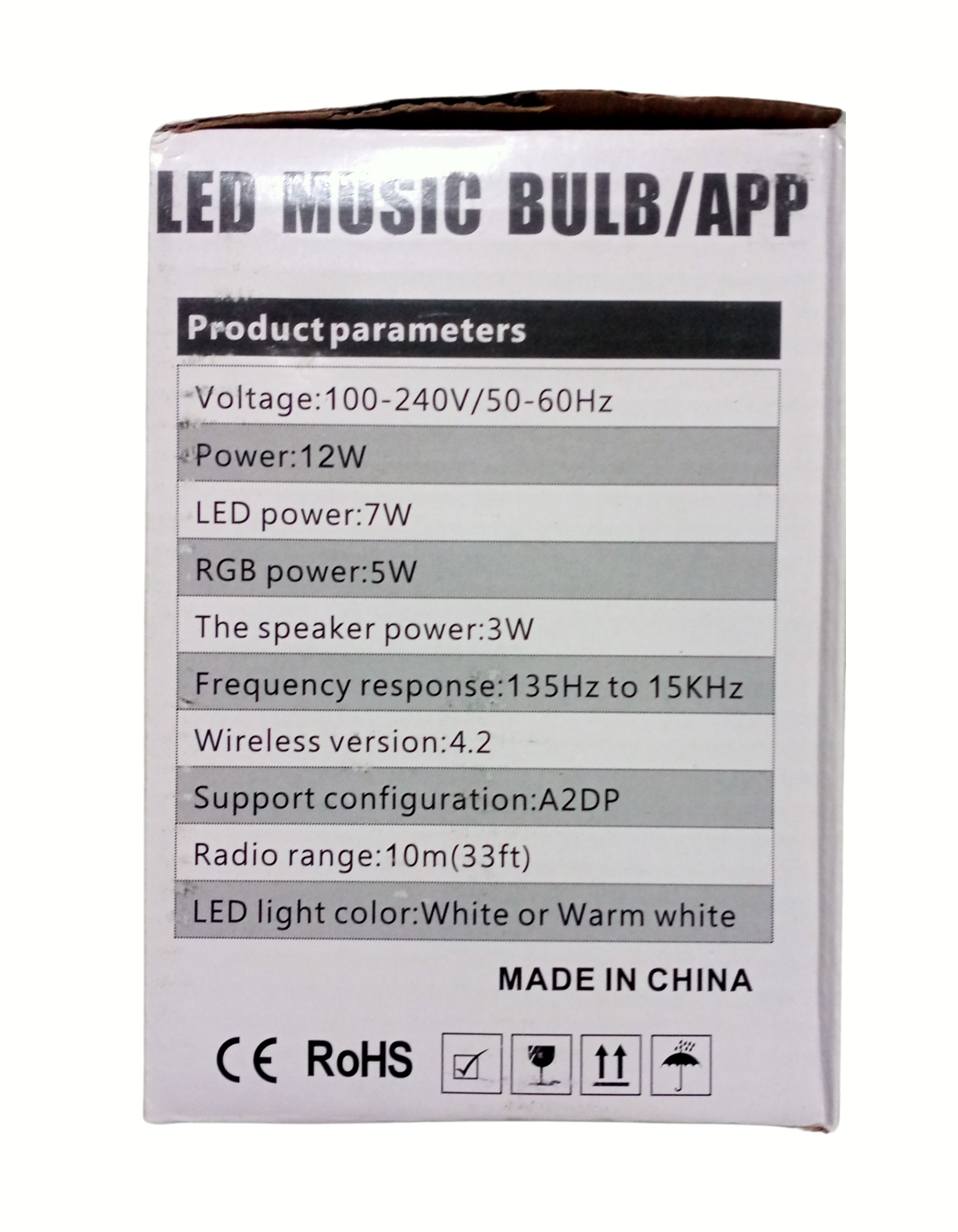 LED MUSIC BULB 12W B22D Base Led Multicolor Rgb Music Bulb,Wireless Bluetooth Bulb With Speaker And Remote Control For Party,Home,Disco Light,Halloween,Home Decoration,Christmas Decoration-Pack Of 1