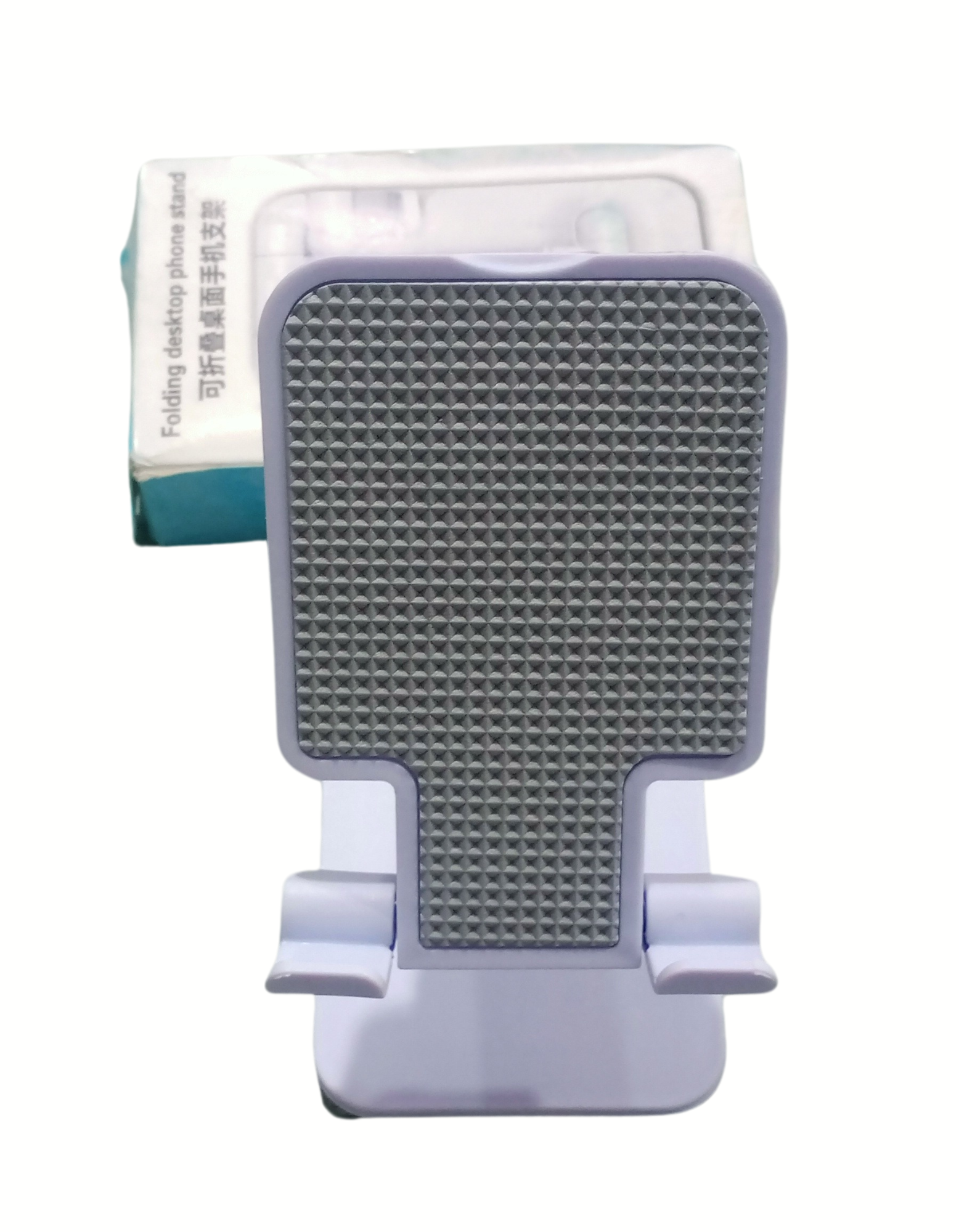 Prem Mobile Holding Tabletop Stand, 180 Perfect View, Height Adjustment, Wide Compatibility, Multipurpose, Anti-Skid Design (Twistand, White)