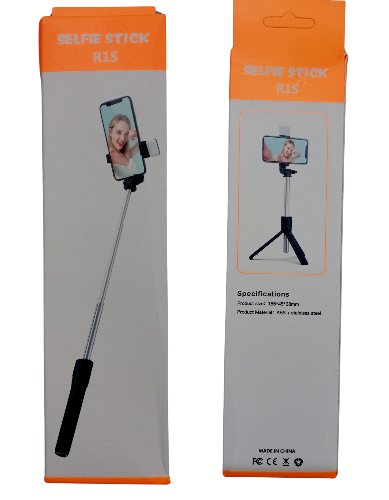 Selfie Stick Extendable Bluetooth-Enabled Selfie Stick/Tripod with Wireless Remote, White Light, 2 Colour Modes, Useful for Selfies, Makeup, Vlogging and Portrait Shots