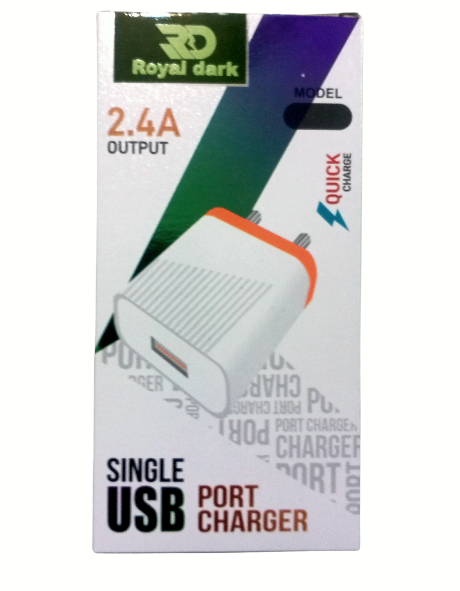 Single USB Charger  62 POR-1062 USB Wall Adapter with 2.4A Fast Charging Single USB Port  Android Devices (White)