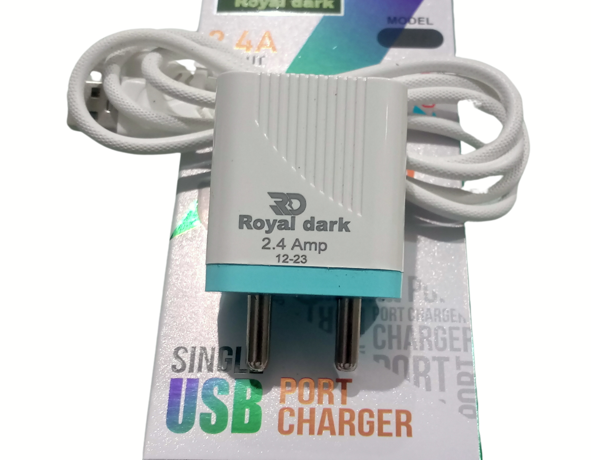 Single USB Charger  62 POR-1062 USB Wall Adapter with 2.4A Fast Charging Single USB Port  Android Devices (White)