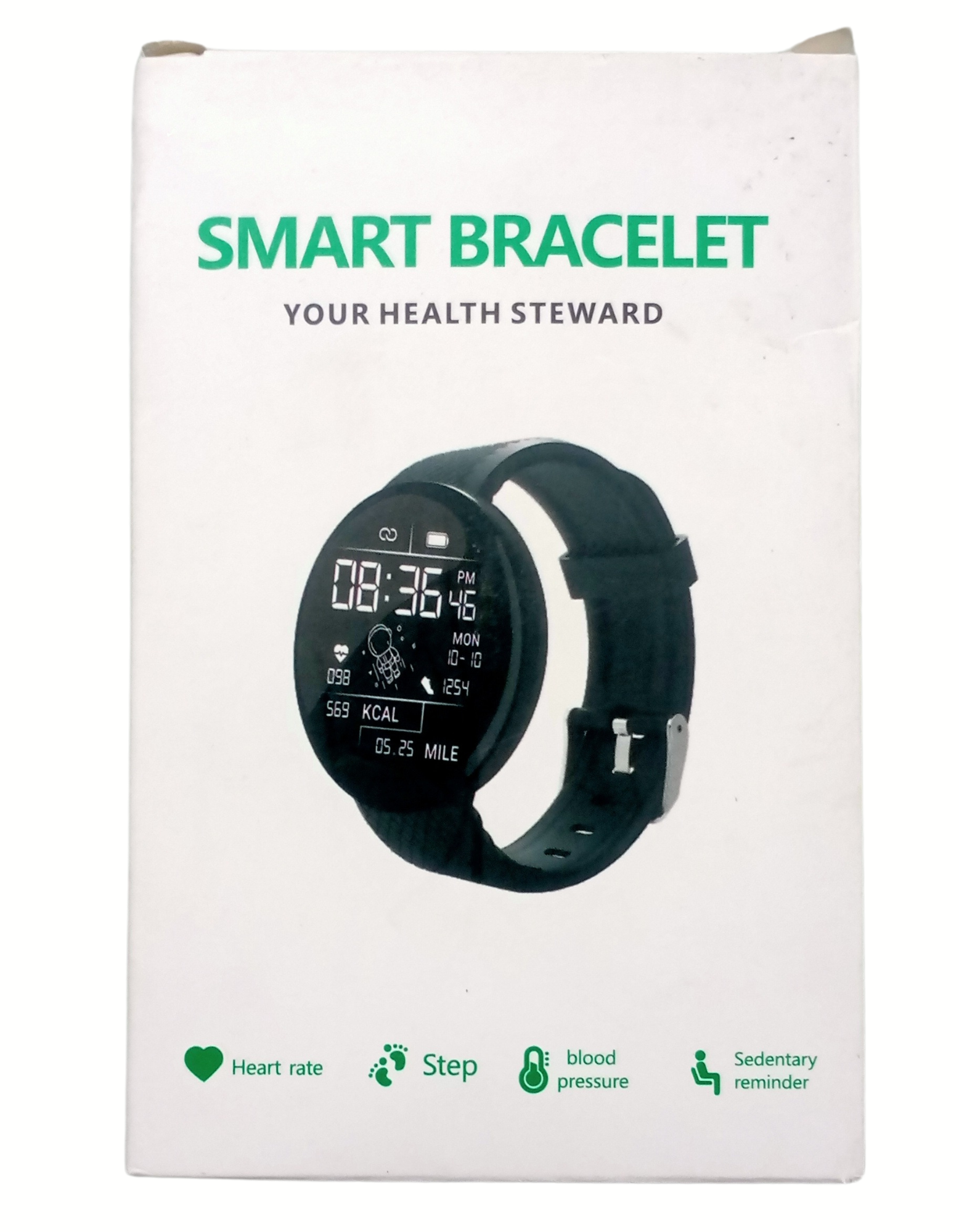 Smart Bracelet ID-116 X Plus Smartwatch Wireless Fitness Smart Band for Men, Women & Kids (Black Strap, Size : Free)
