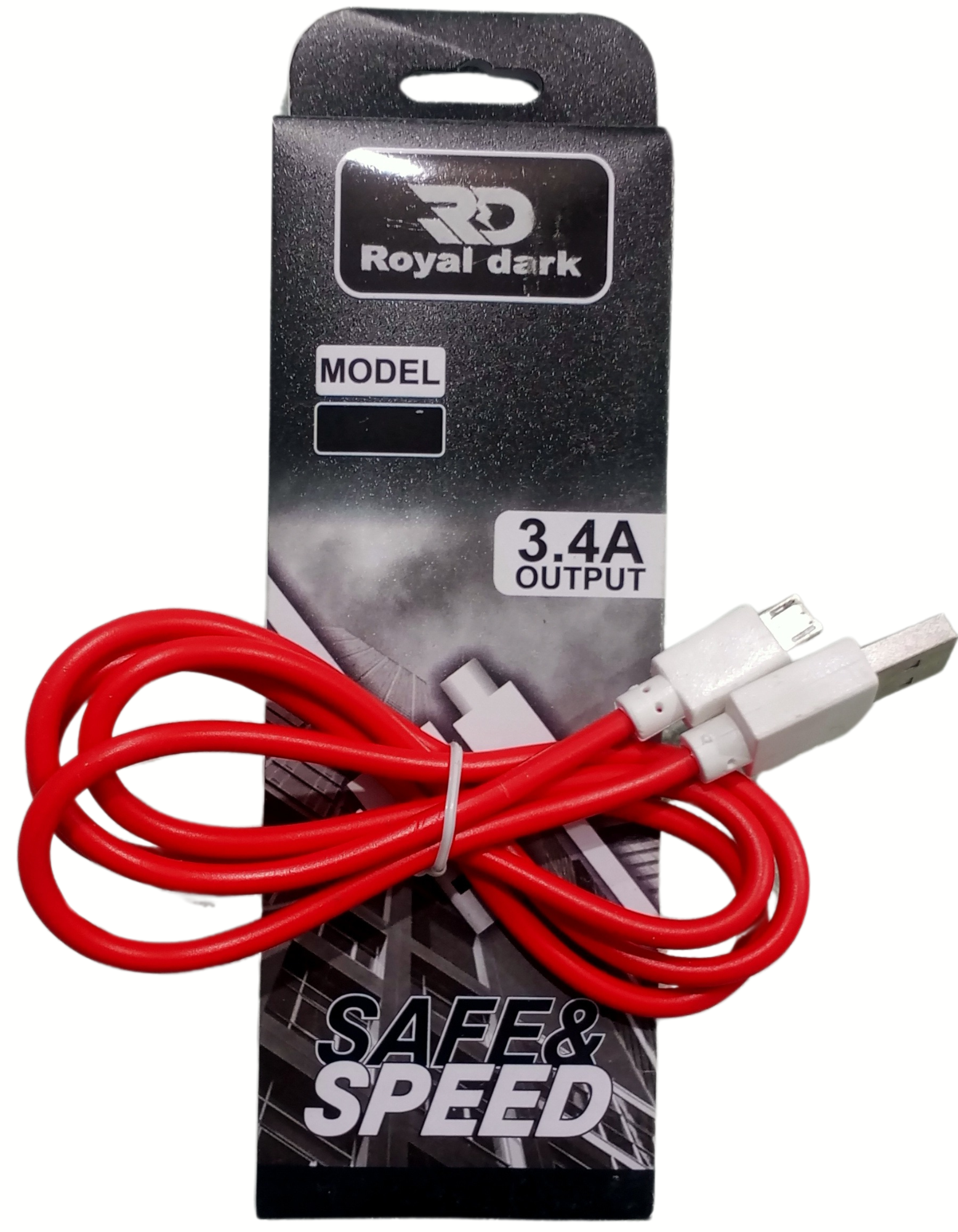 P-Tech Type A to Micro USB 2.0 (V8) Fast charging Cable, 1 meter long, 3.4A, high-speed data transfer