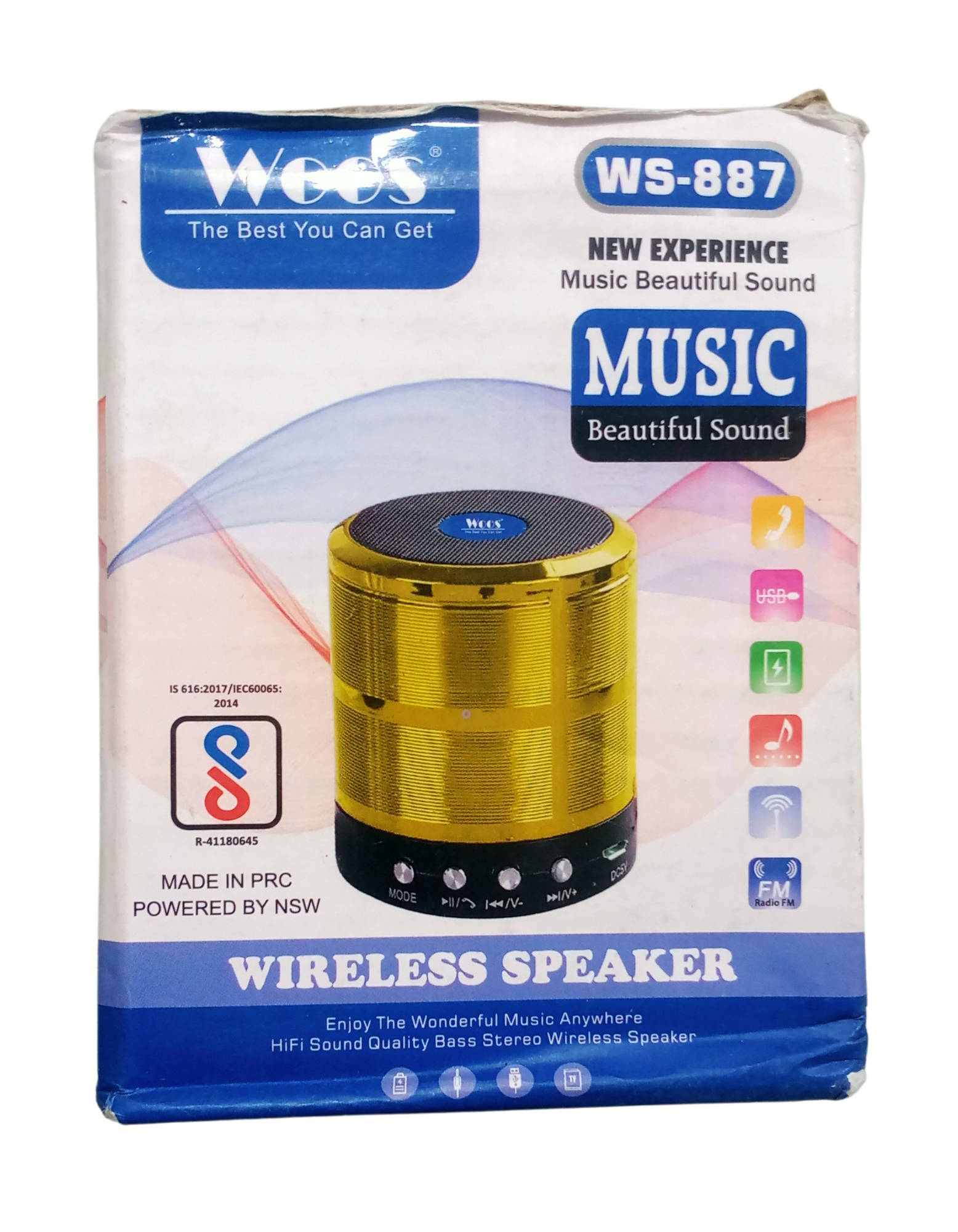 Woos WS-887 Mini Bluetooth Wireless Speaker