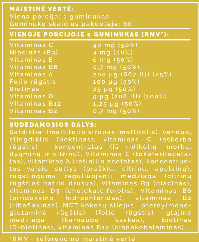 Papildas multivitaminai vaikams
