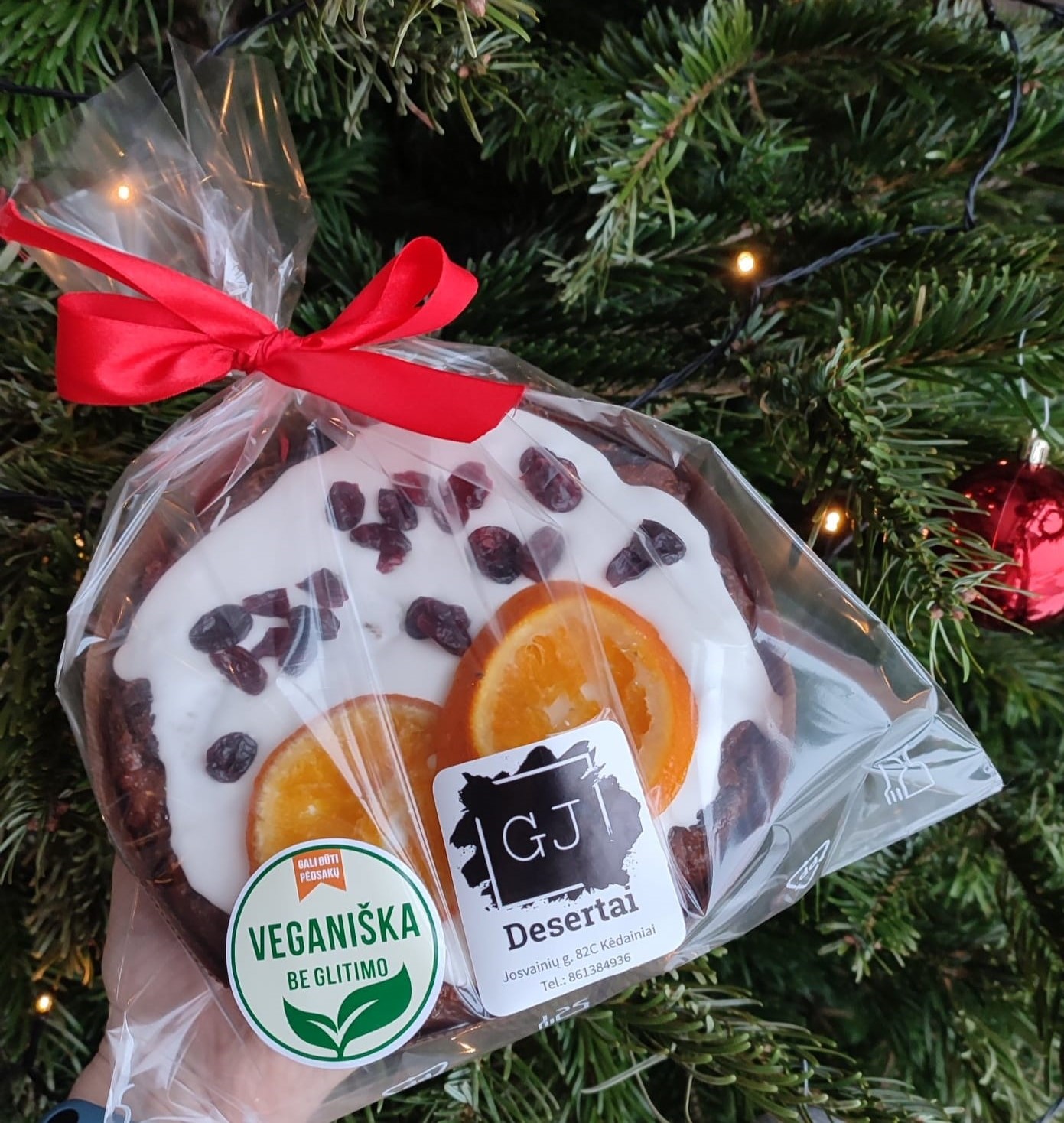 Veganiškas brandintas pyragas