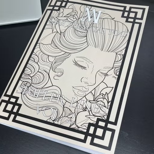 Simpler Lines Vol. II Colouring Book