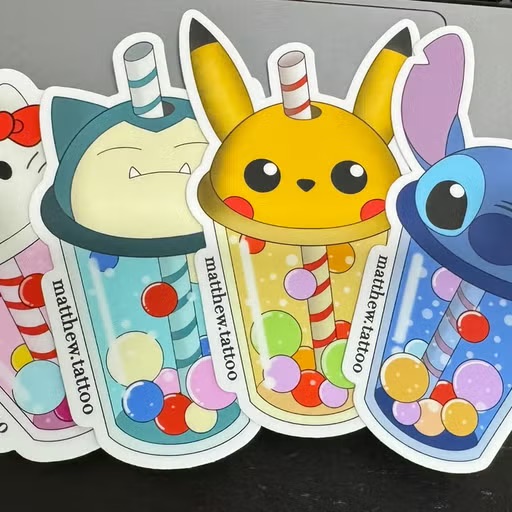 Kawaii Bubble Tea Sticker Pack