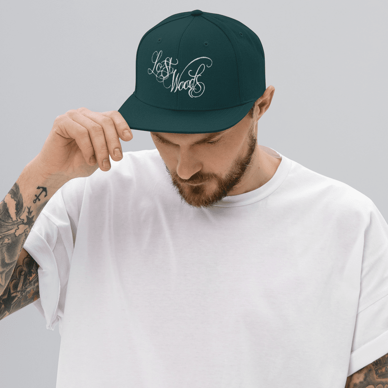 Script Snapback Cap