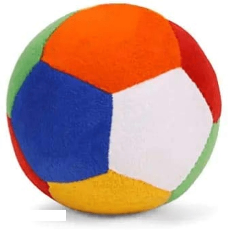 Baby Rattle Soft Ball Small - 4.5 Inches
