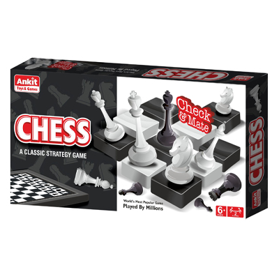 Ankit Toys Classic Chess Board Game Senior - Black White