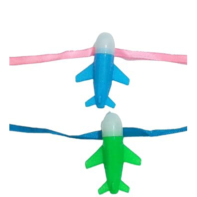 Aeroplane Shaped LED Light Rakhi cum Bracelet for Kids - Pack of 2