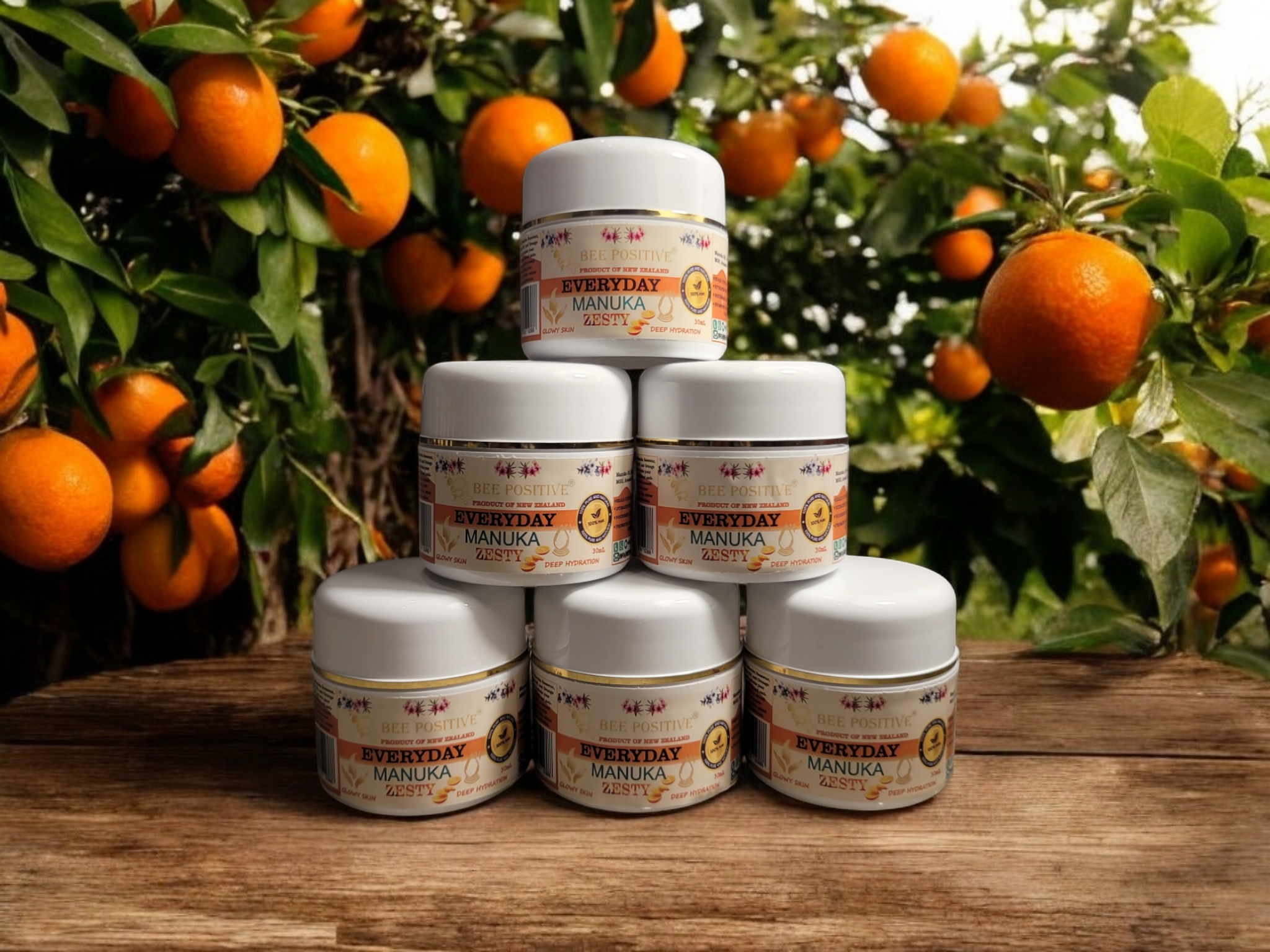 Bee Positive Everyday Manuka Zesty Balm - Pack of 6 (30ml each)