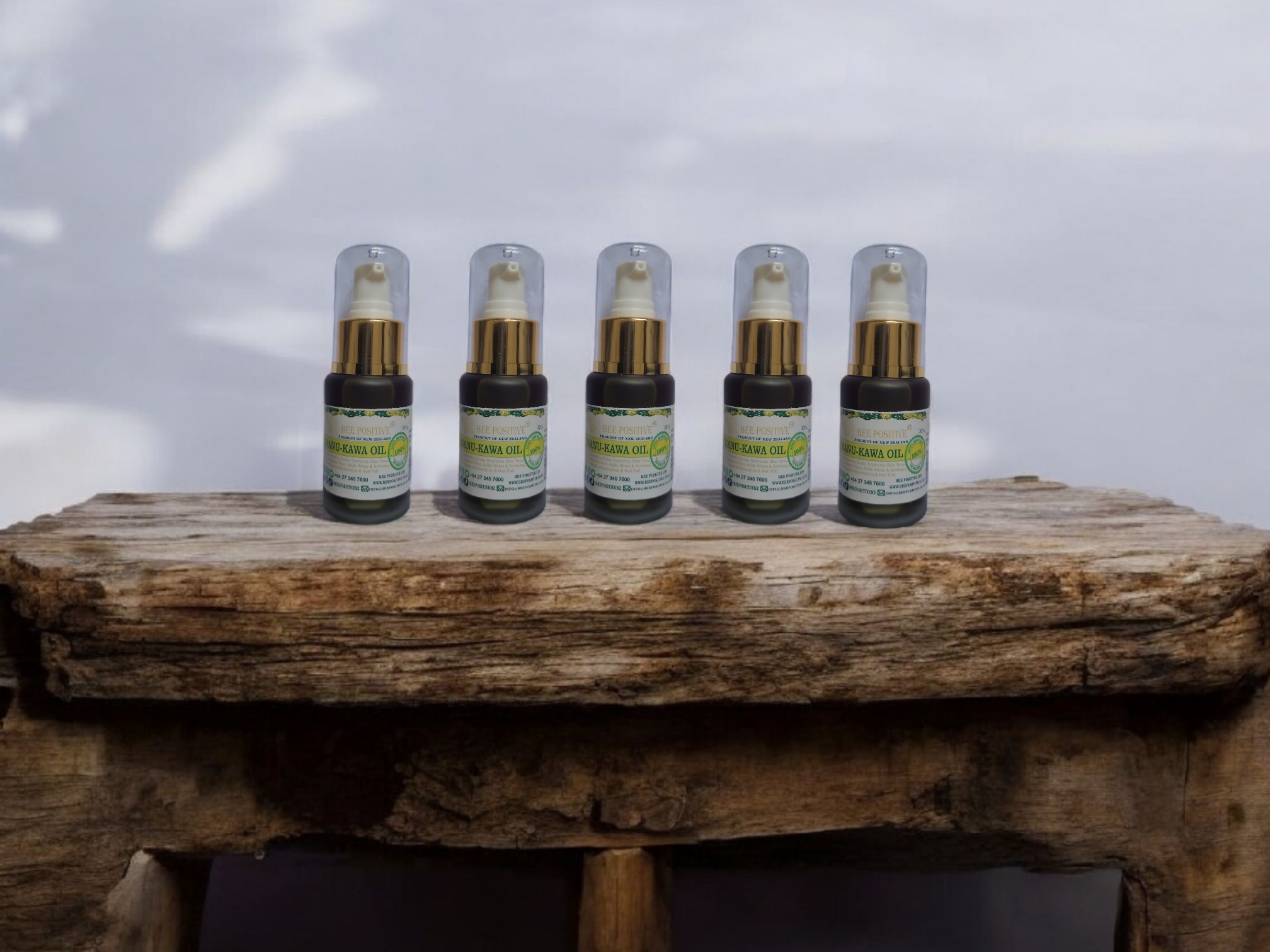 Bee Positive Manu-Kawa Oil for Hair Care and Skin Nourishment - Pack of 6 (30ml each)