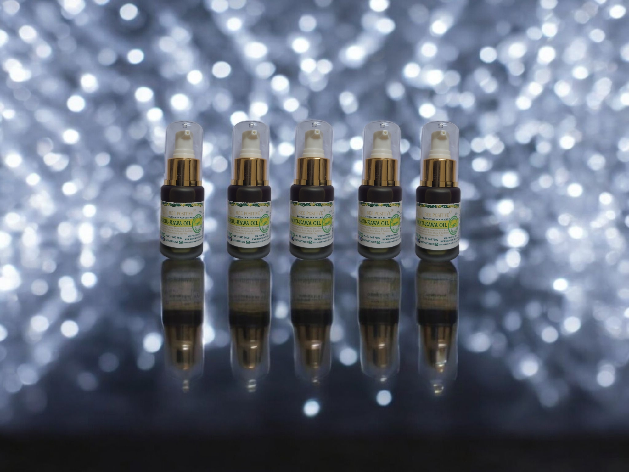 Bee Positive Manu-Kawa Oil for Hair Care and Skin Nourishment - Pack of 6 (30ml each)