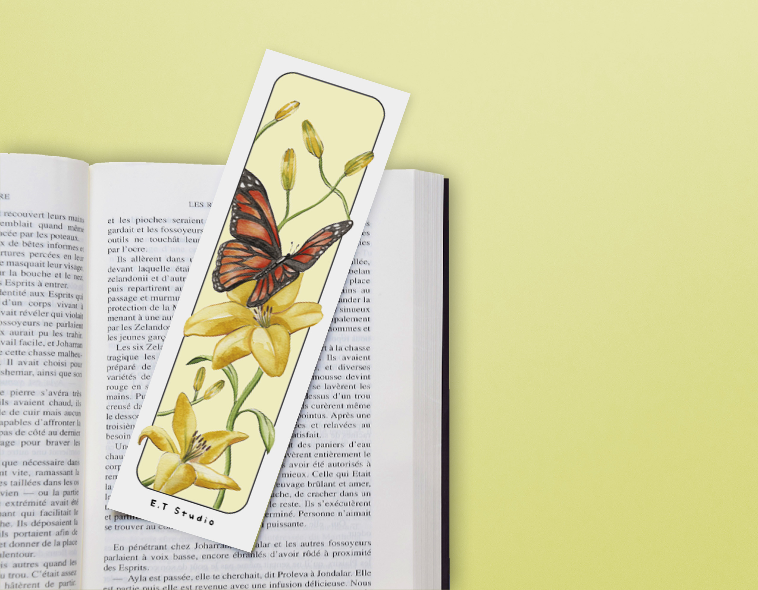 Lot de 4 marque-pages