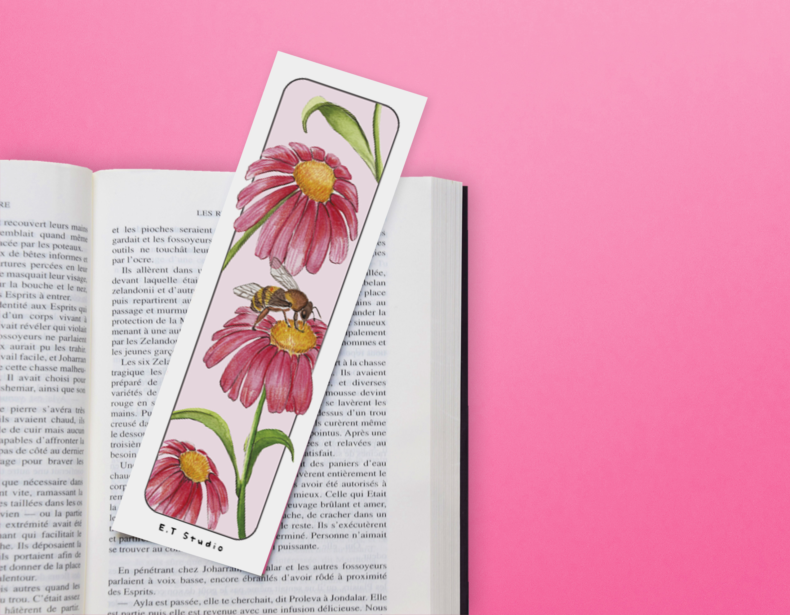 Lot de 4 marque-pages