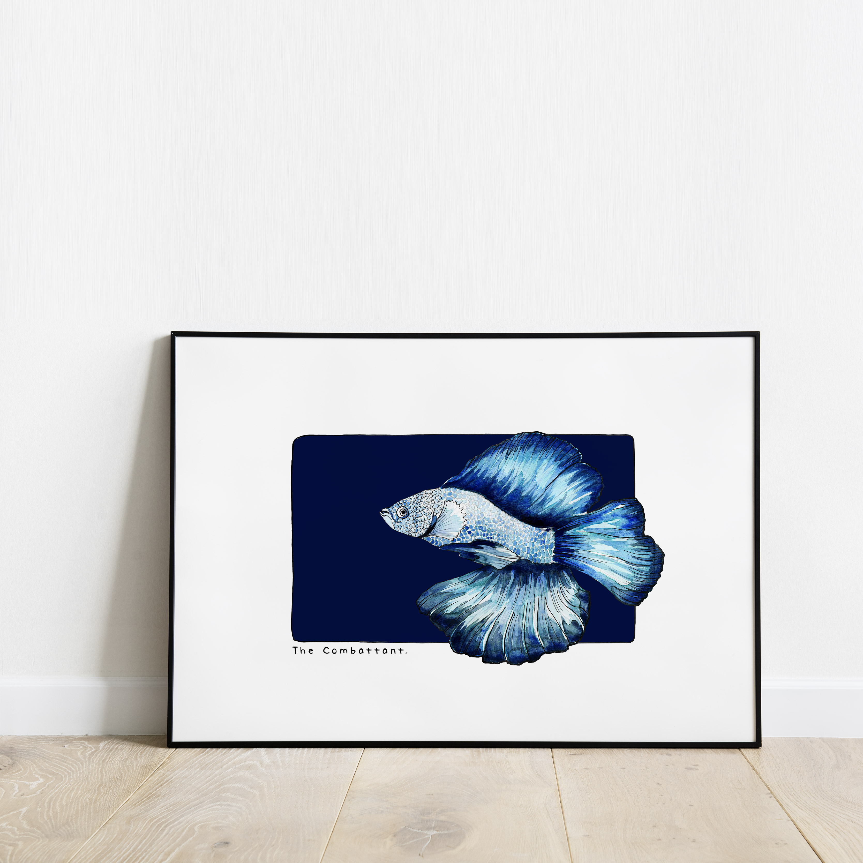 Carte postale & Affiche papier aquarelle - Combattant
