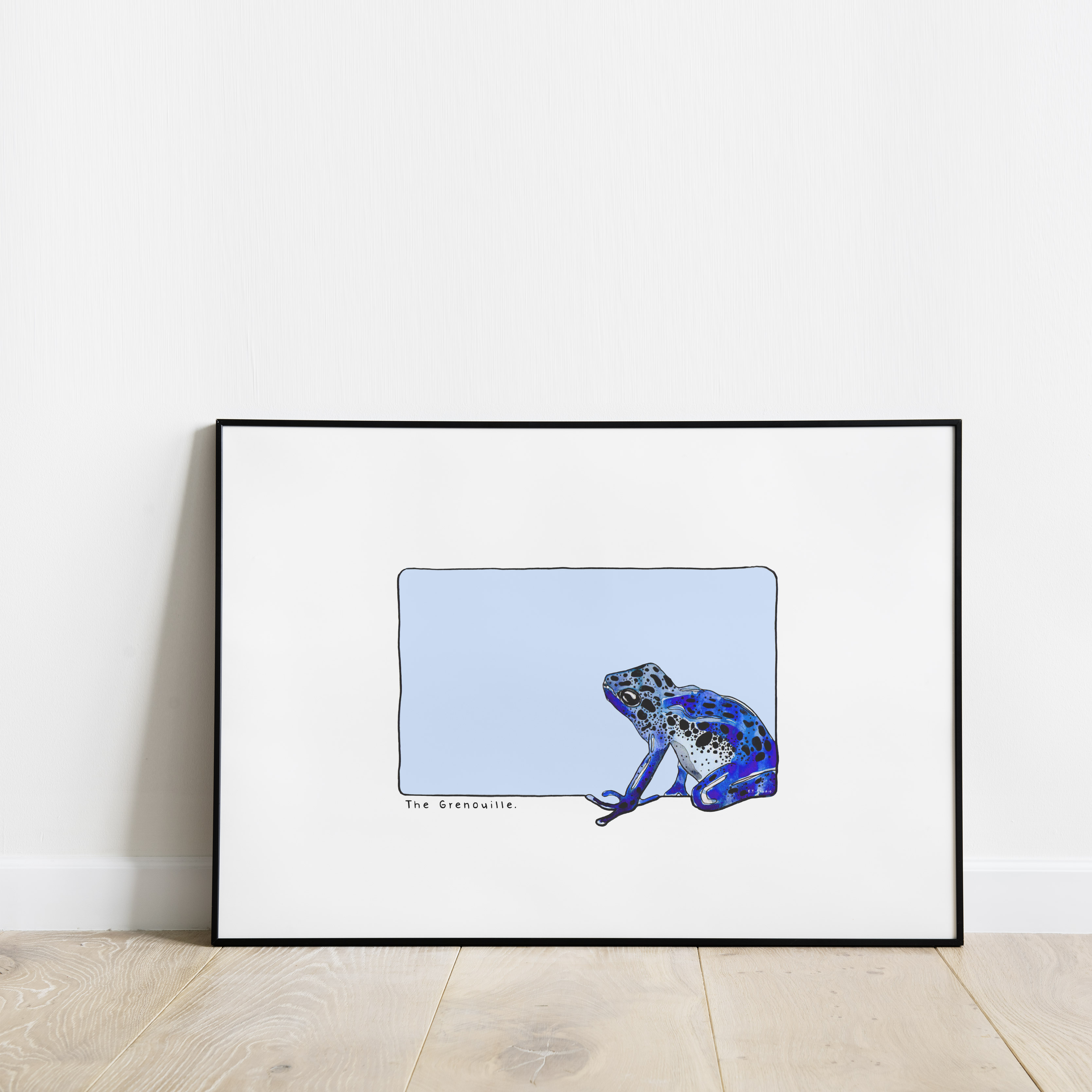 Carte postale & Affiche papier aquarelle - Grenouille