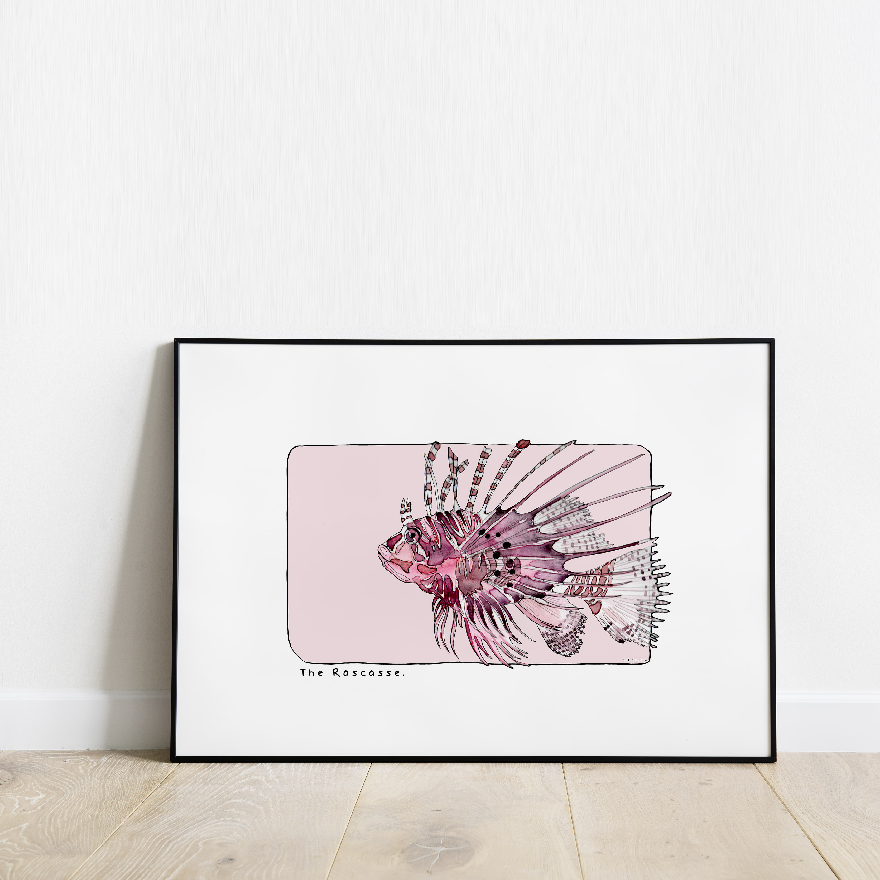 Carte postale & Affiche papier aquarelle - Rascasse