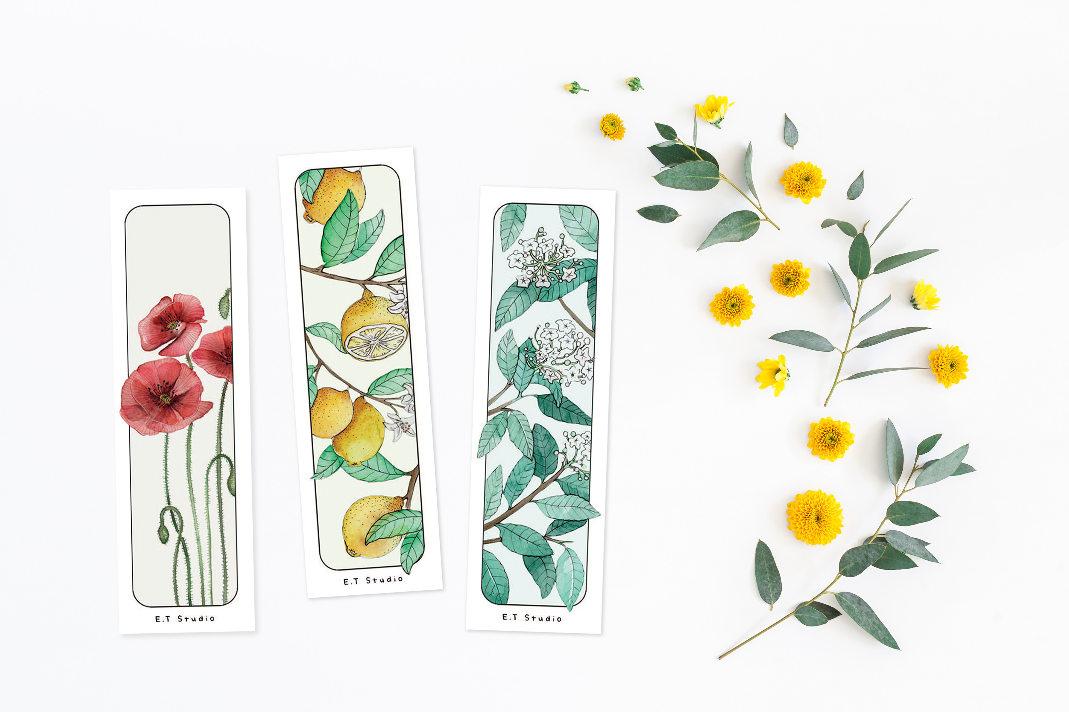 Lot de 3 marque-pages