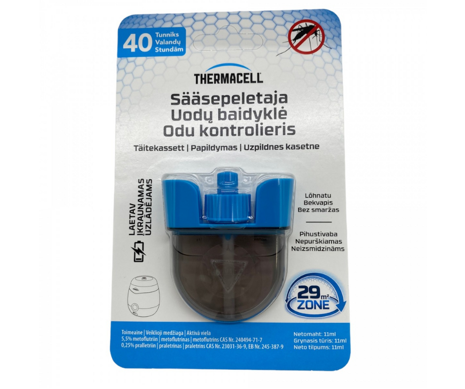 Pakraunamo uodus atbaidančio įrenginio užpildymas THERMACELL ER140I
