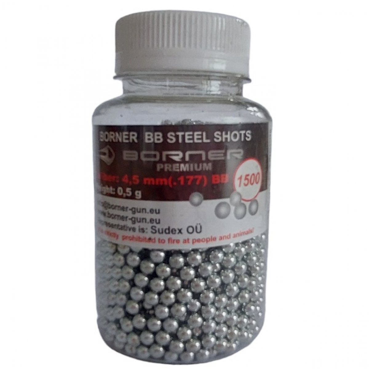 Šratai Borner-Premium BB Kal. 4,5mm 1500vnt.