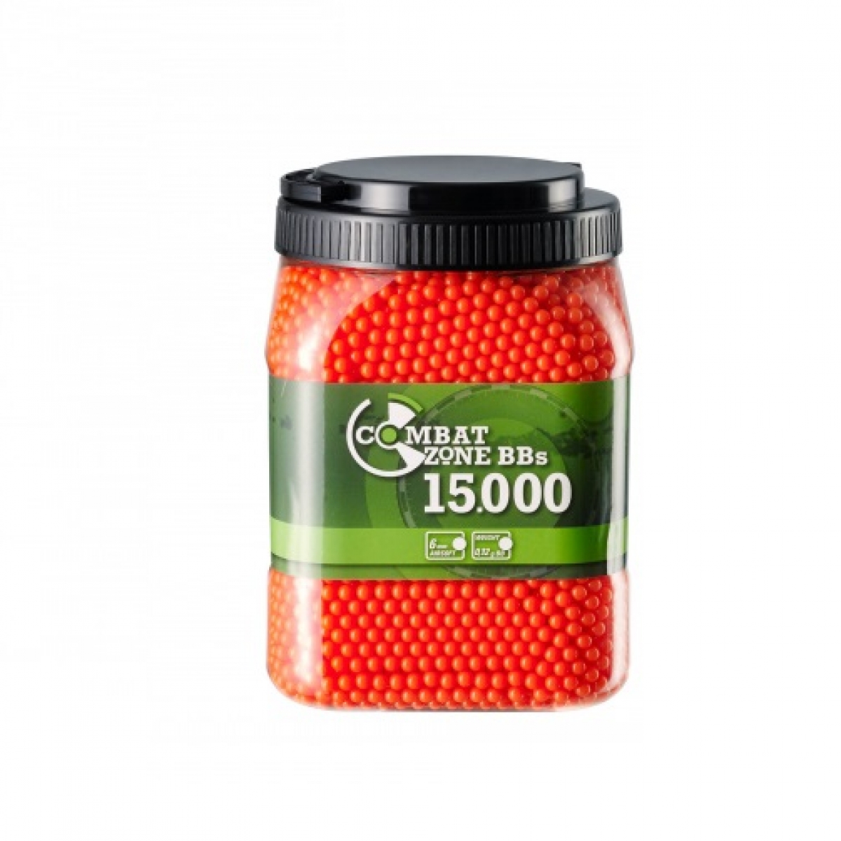 Šratai UMAREX COMBAT ZONE 6 Mm, 0,12g. Oranžiniai 15000 Vnt (2.5673)