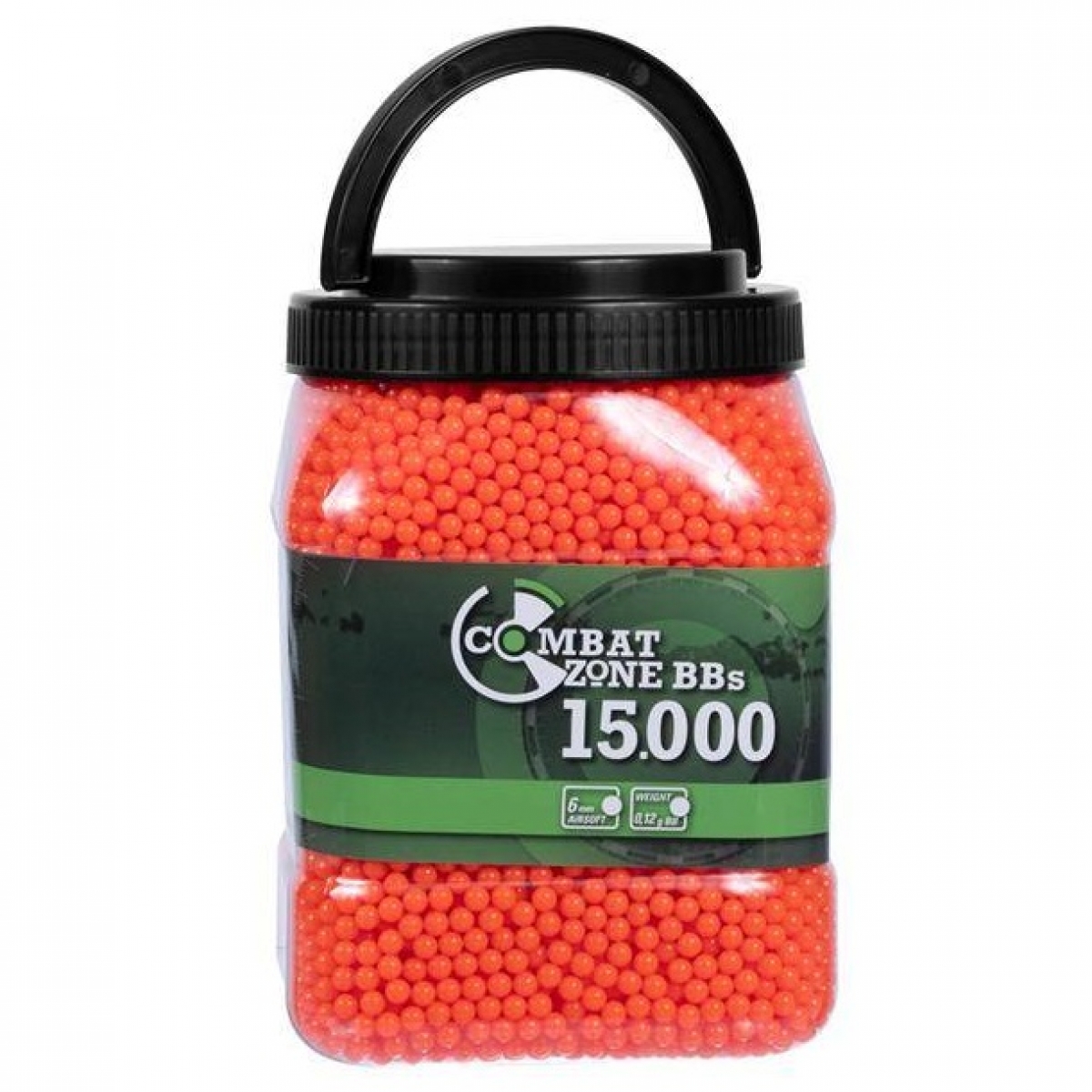 Šratai UMAREX COMBAT ZONE 6 Mm, 0,12g. Oranžiniai 15000 Vnt (2.5673)