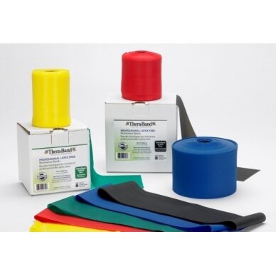 JUOSTA MANKŠTAI BE LATEKSO SILPNA 2 M. RAUDONA THERA BAND