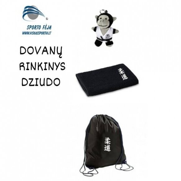 DZIUDO DOVANŲ RINKINYS SU SUTRAUKIAMU MAIŠELIU - KUPRINE