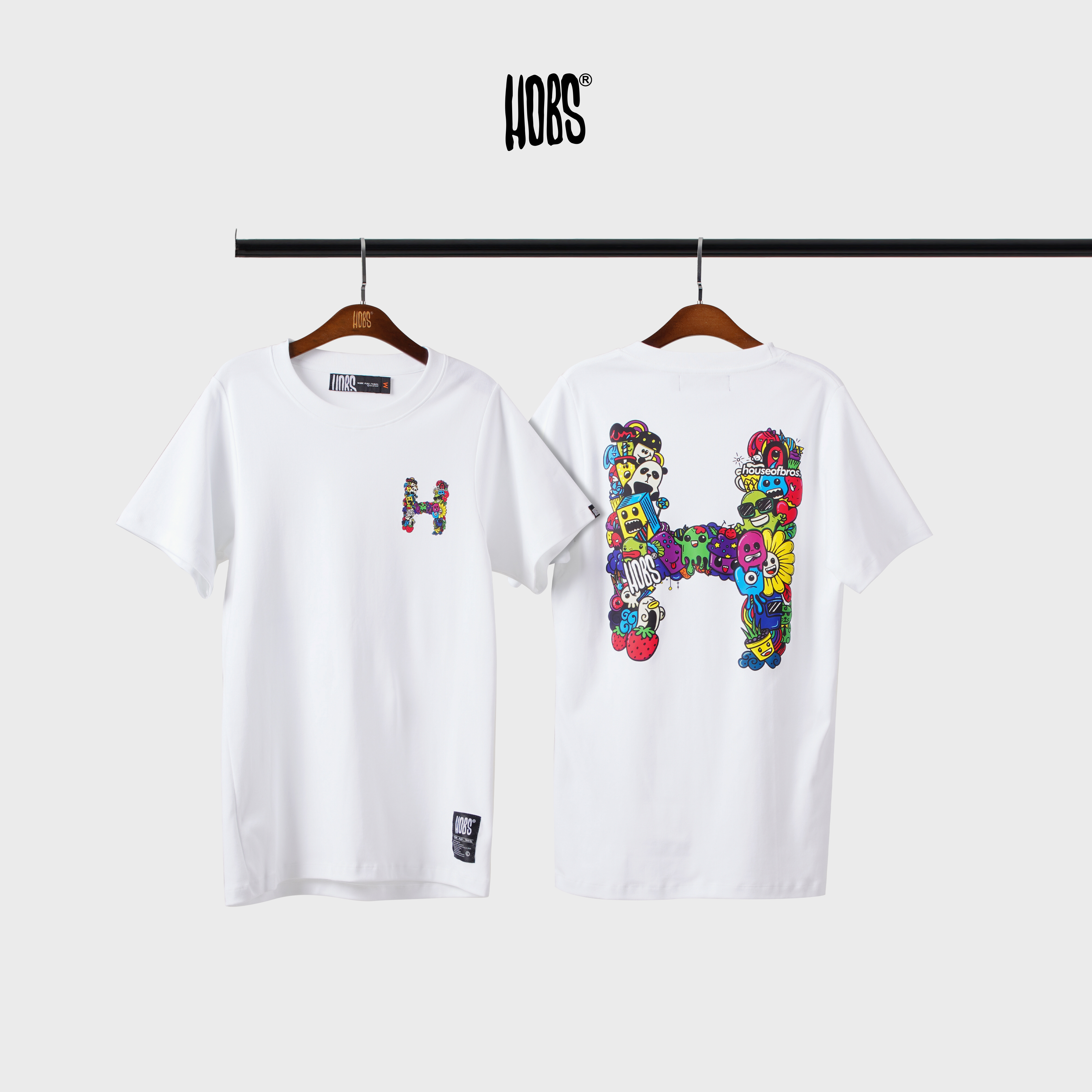 DOODLE H Premium cotton t-shirt 
