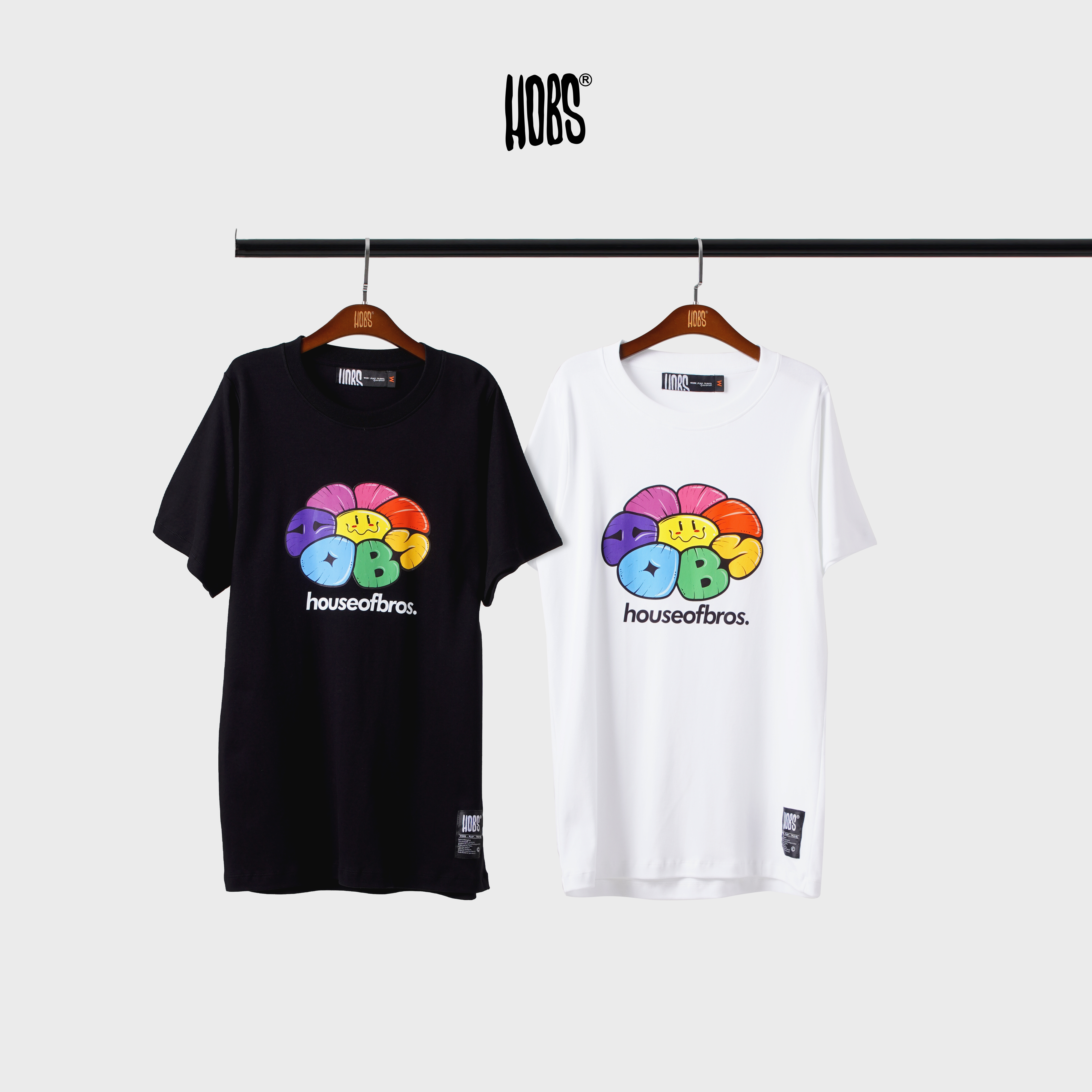 SMILING FLOWER Premium cotton t-shirt 