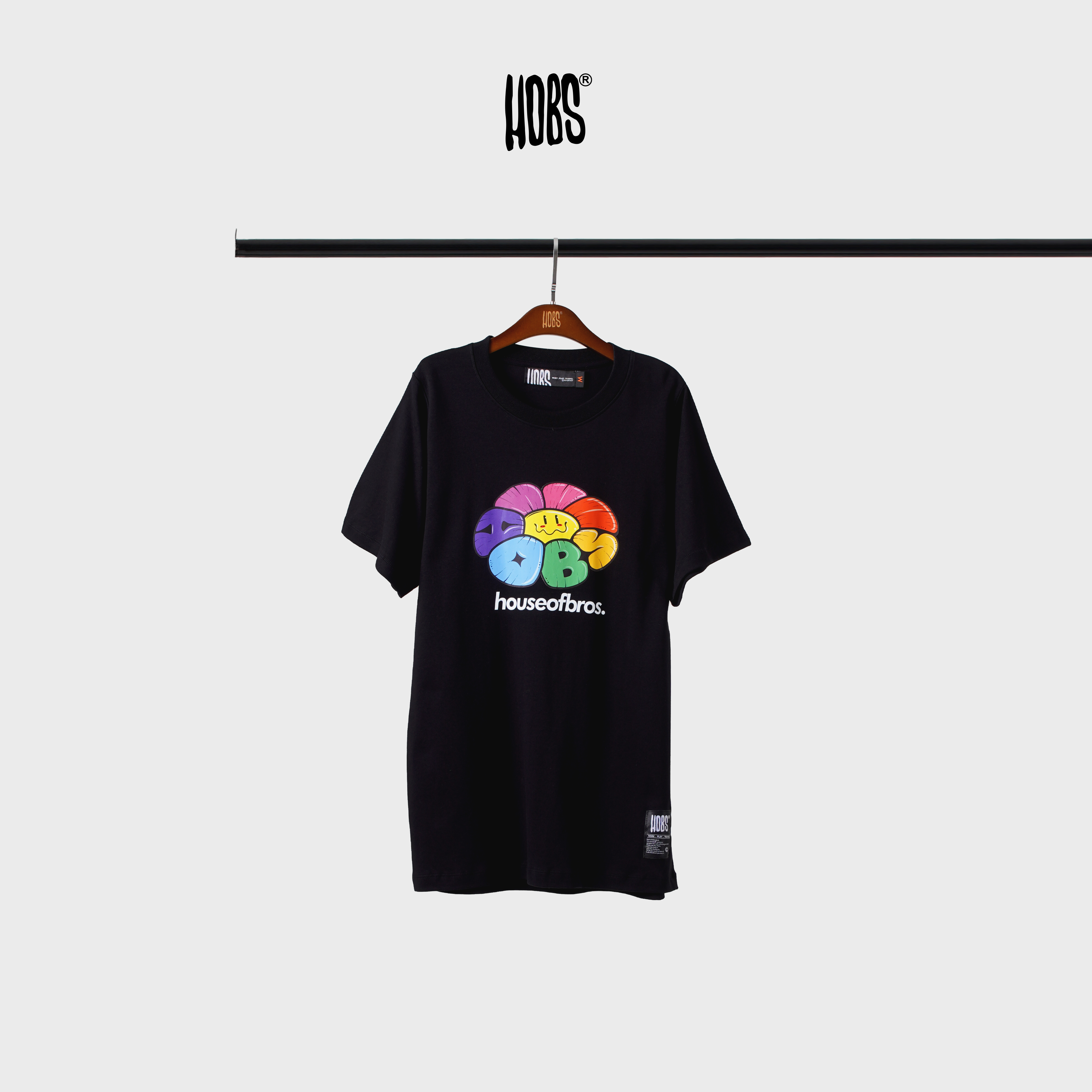 SMILING FLOWER Premium cotton t-shirt 