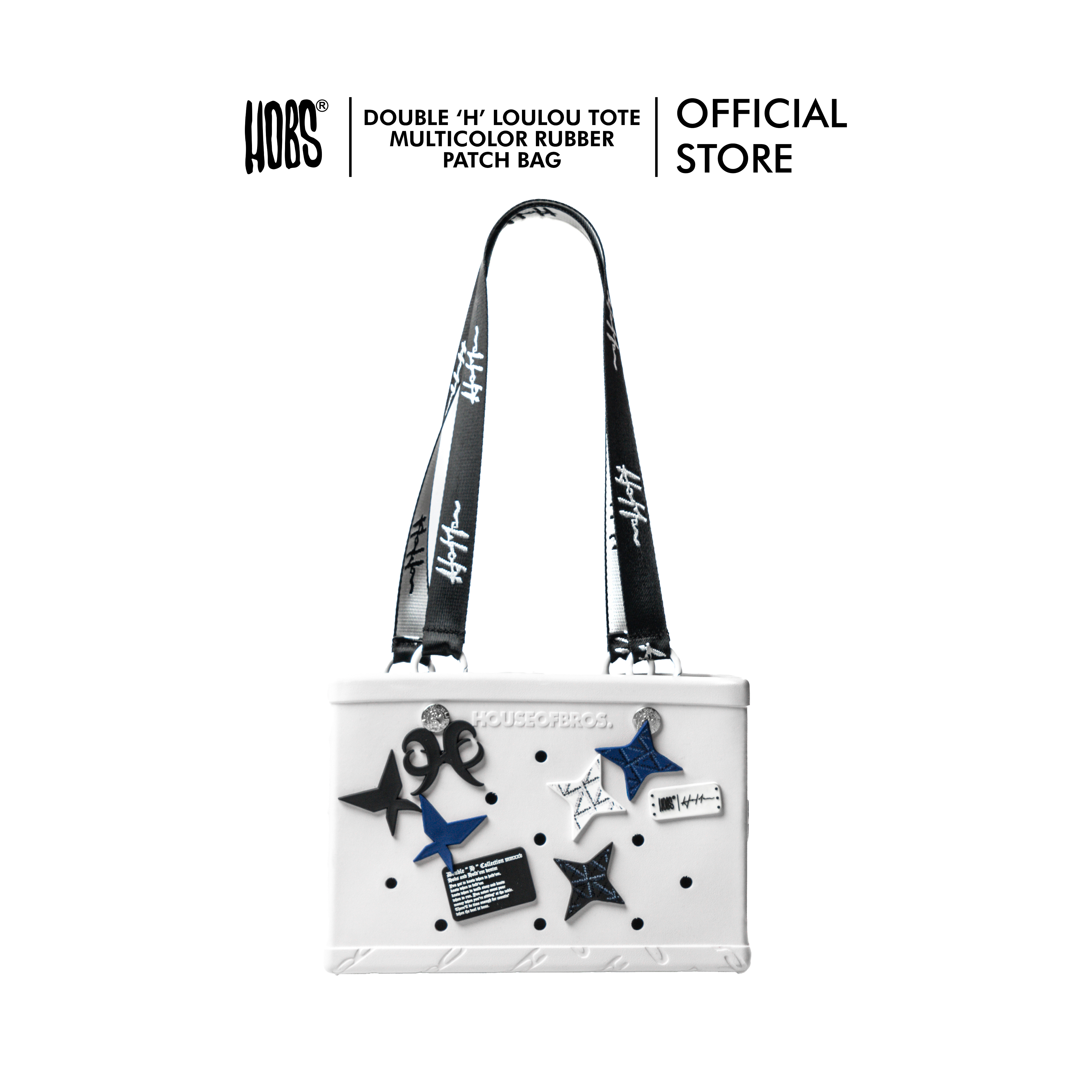 DOUBLE “H” LOU LOU EVA TOTE MULTICOLOR RUBBER CHARMS